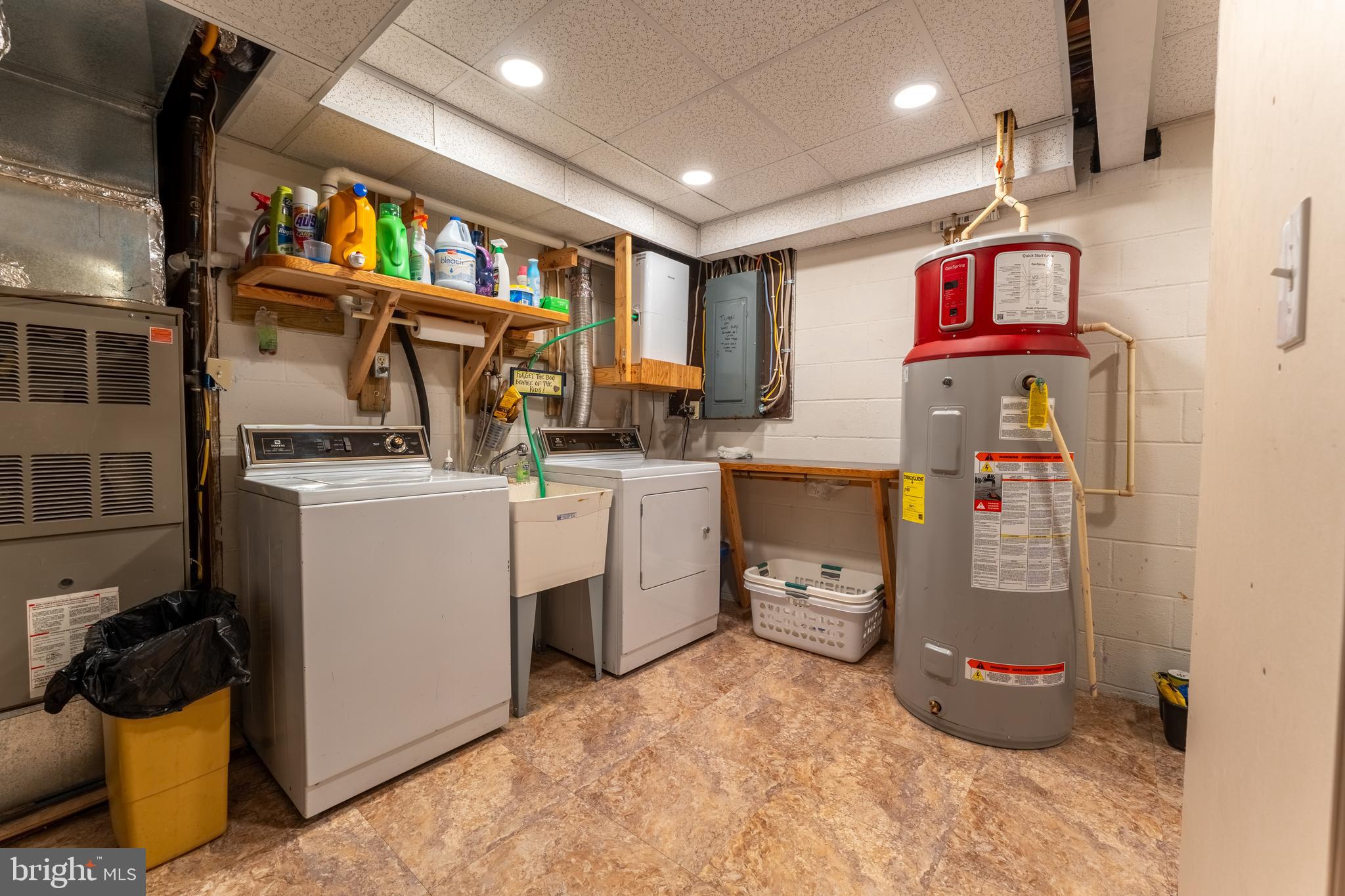 106 Oak Way Road Swanton, MD 21561 - Photo 26 of 47 Spacious laundry area, hybrid water heater