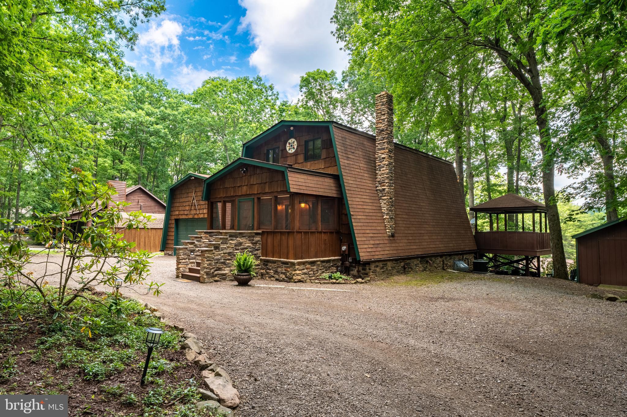 106 Oak Way Road Swanton, MD 21561 - Photo 5 of 47 Stone accents, plenty of shade trees
