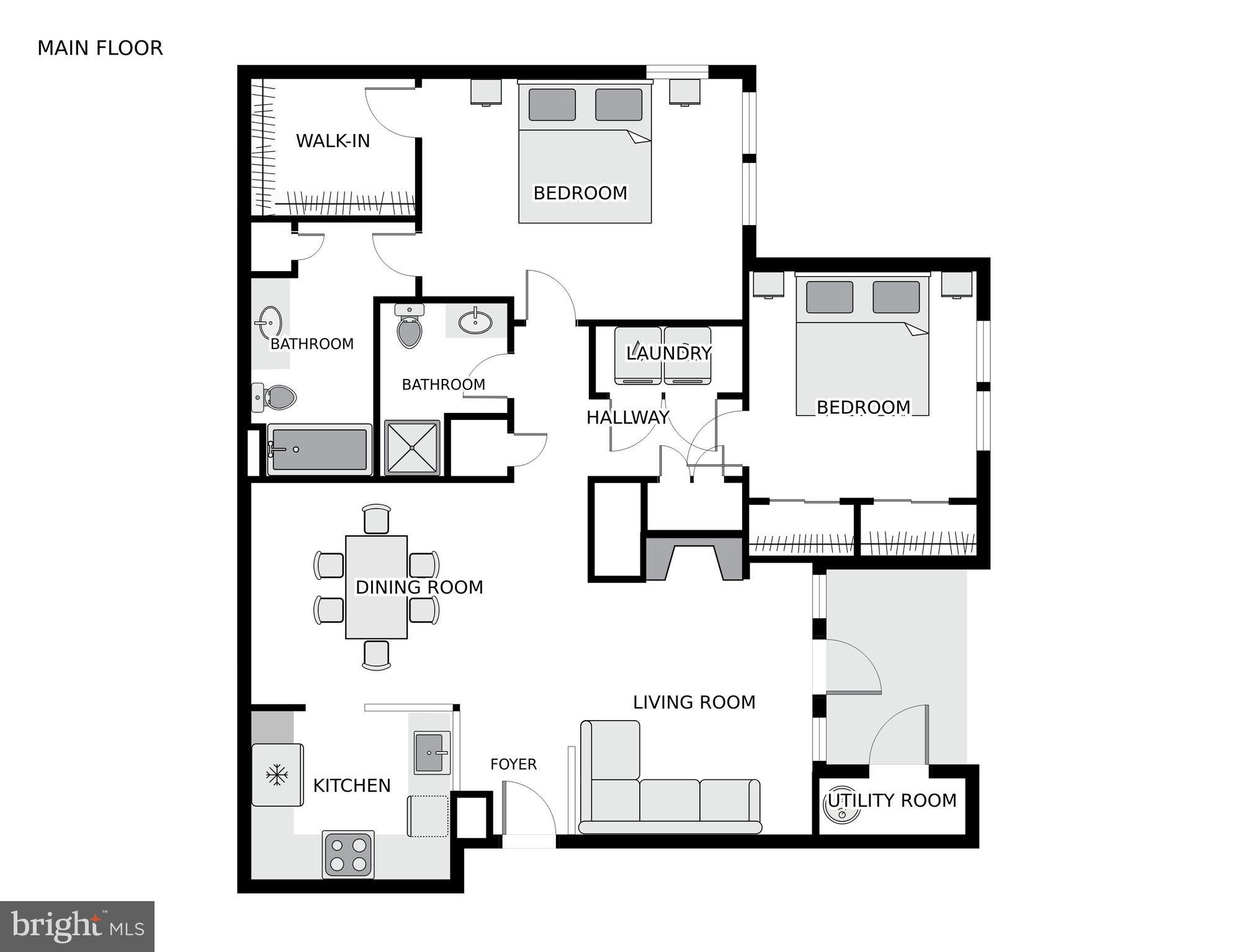 1505 North Point Drive, Unit 202 Reston, VA 20194 - Photo 12 of 12 Floor Plan