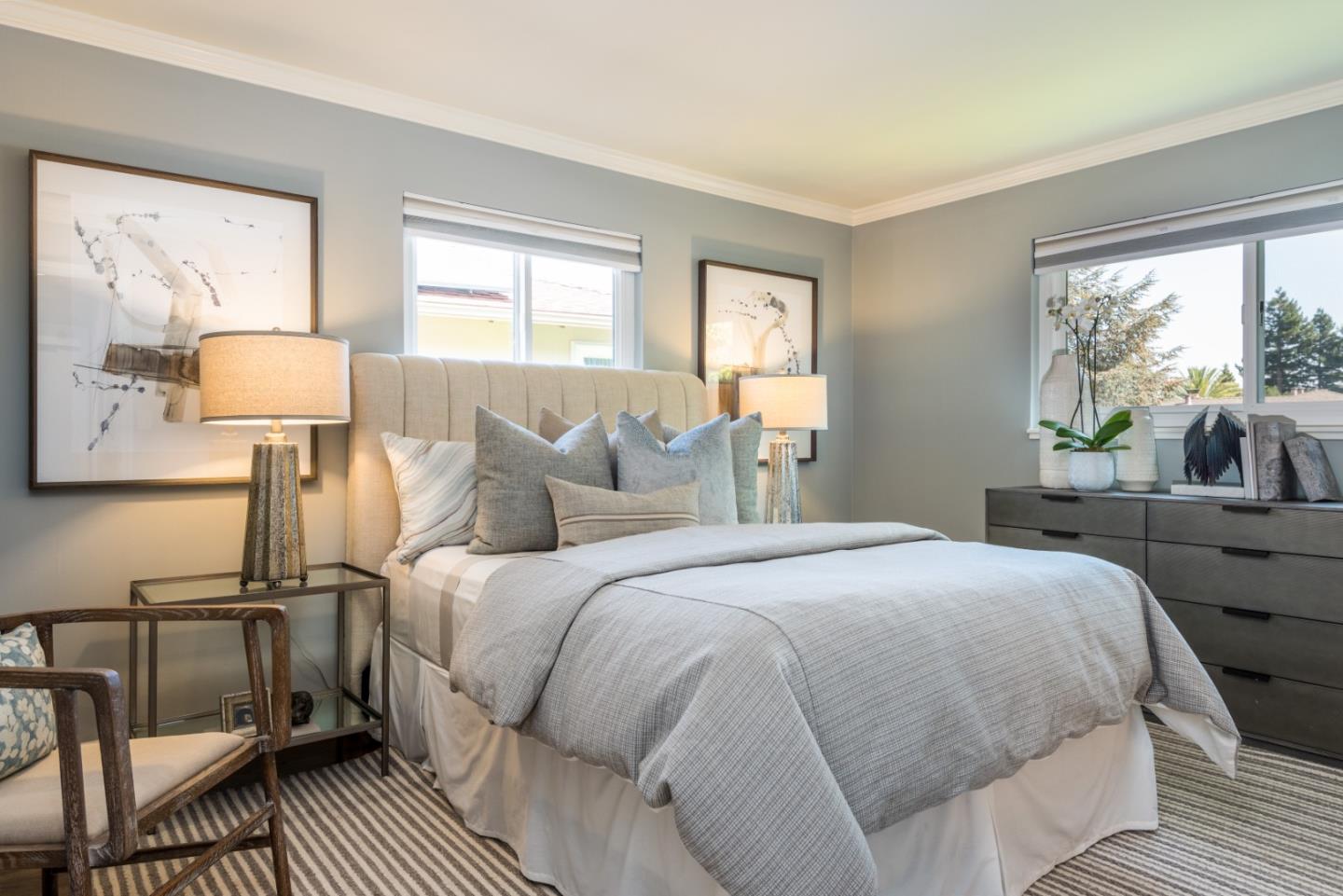 115 Chukker Court San Mateo, CA 94403 - Photo 10 of 23 a bedroom with a bed a lamp and window