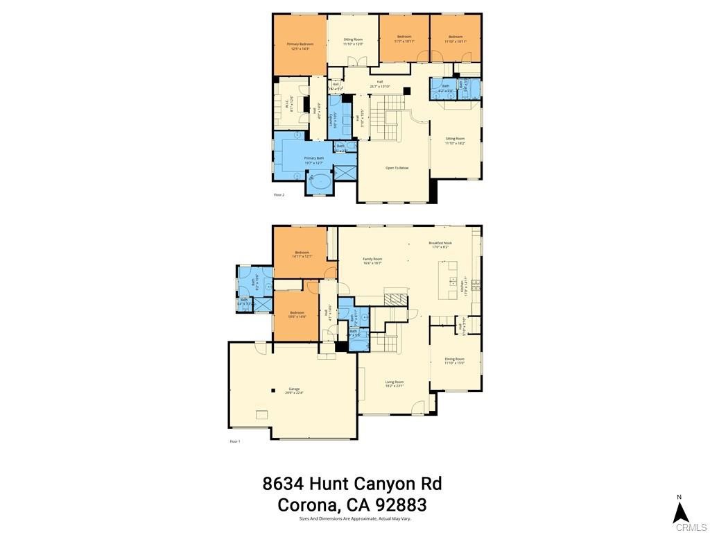 8634 Hunt Canyon Road Corona, CA 92883 - Photo 31 of 31 a picture of a floor plan