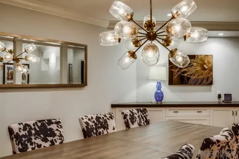 a kitchen with a sink and a microwave