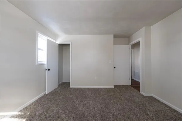 a view of an empty room