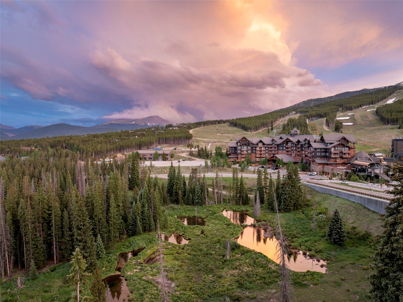 1521 Ski Hill Road, Unit 8313 Breckenridge, CO 80424 - Photo 45 of 45 a view of a lake from a city