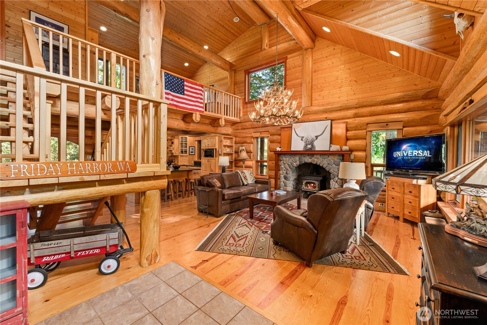 134 Sacred Moon Way Friday Harbor, WA 98250 - Photo 12 of 35 a view of a living room filled with furniture and a fireplace