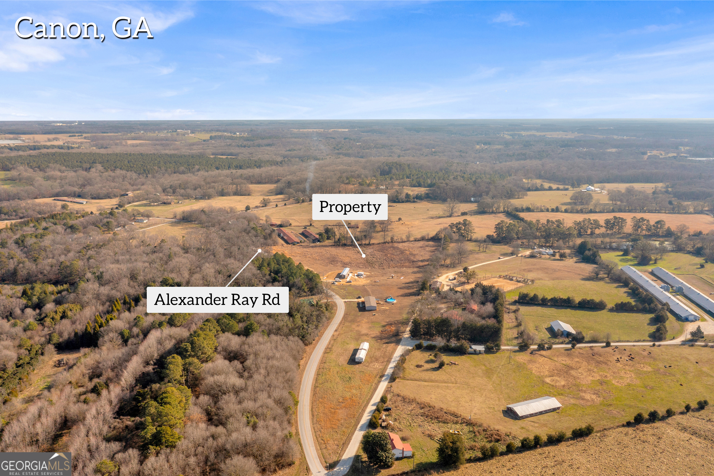 159 Alexander Ray Road Canon, GA 30520 - Photo 10 of 27 an aerial view of residential building and ocean