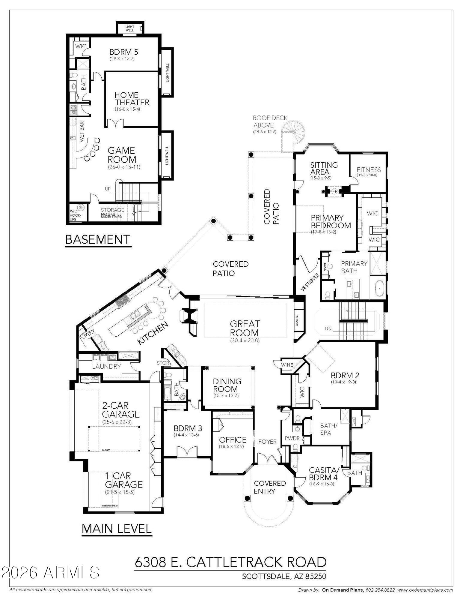 6308 North Cattletrack Road Scottsdale, AZ 85250 - Photo 64 of 64 FLOOR PLAN