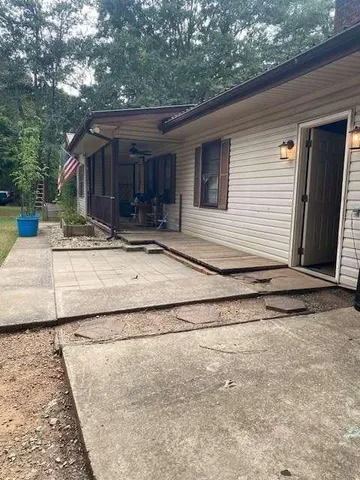 a backyard of a house