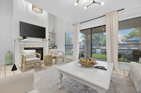 a kitchen with sink and cabinets