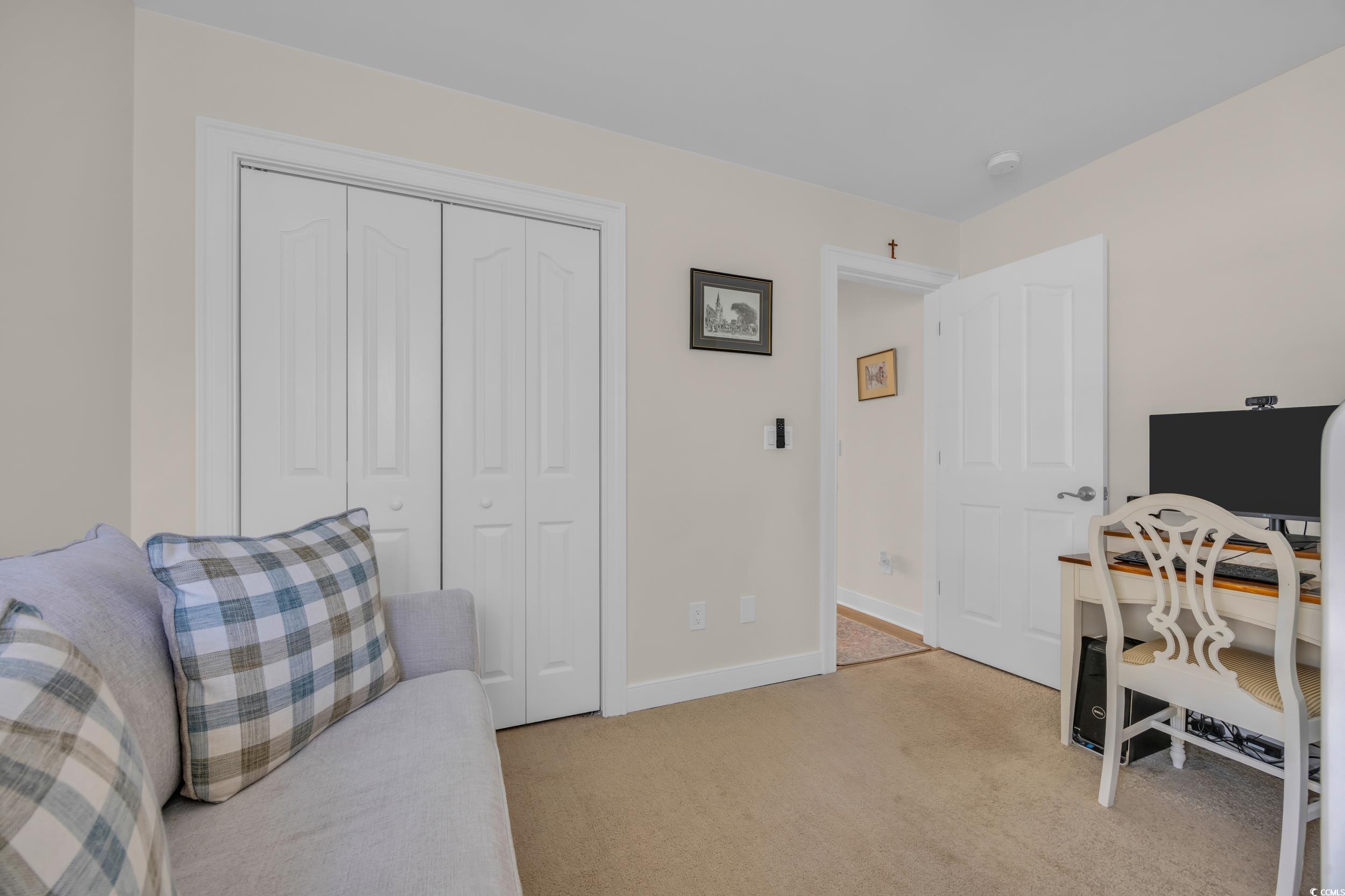 4208 Edgefield Road Little River, SC 29566 - Photo 12 of 33 Home office featuring light carpet and baseboards