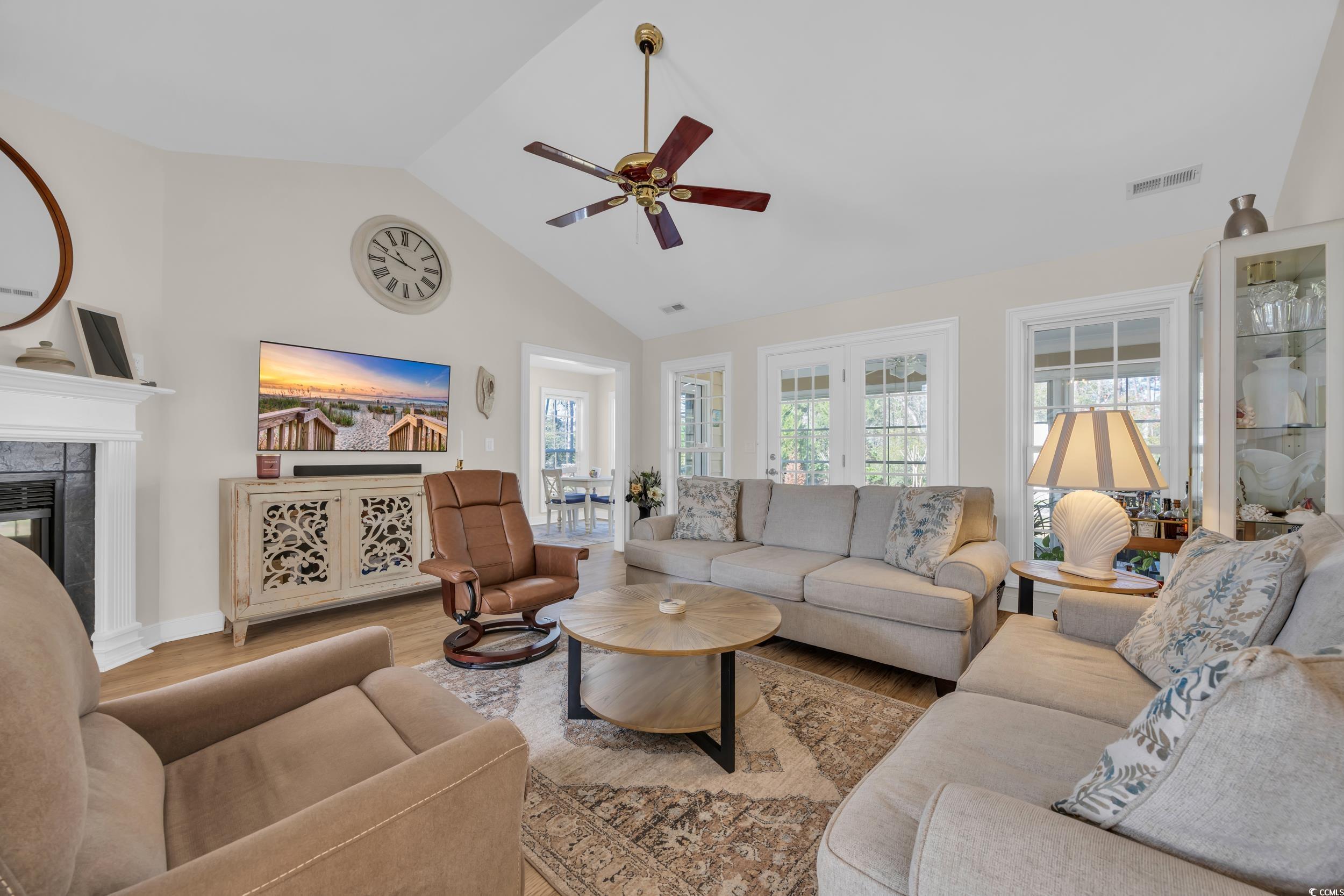 4208 Edgefield Road Little River, SC 29566 - Photo 15 of 33 Living room featuring wood finished floors, visibl