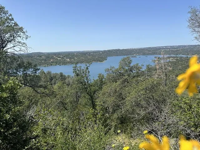 a view of lake with mountain