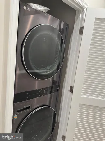 a close up view of washer and dryer