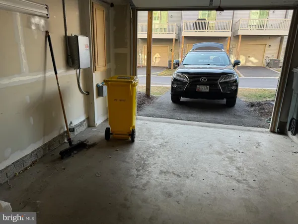 a car parked in garage