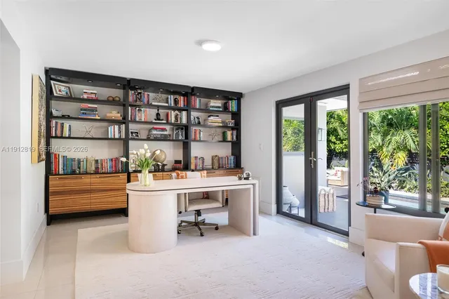 a room with furniture and a window