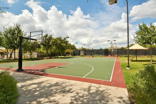 a view of a basketball court