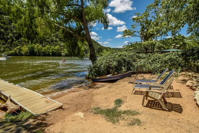a view of a terrace with chairs