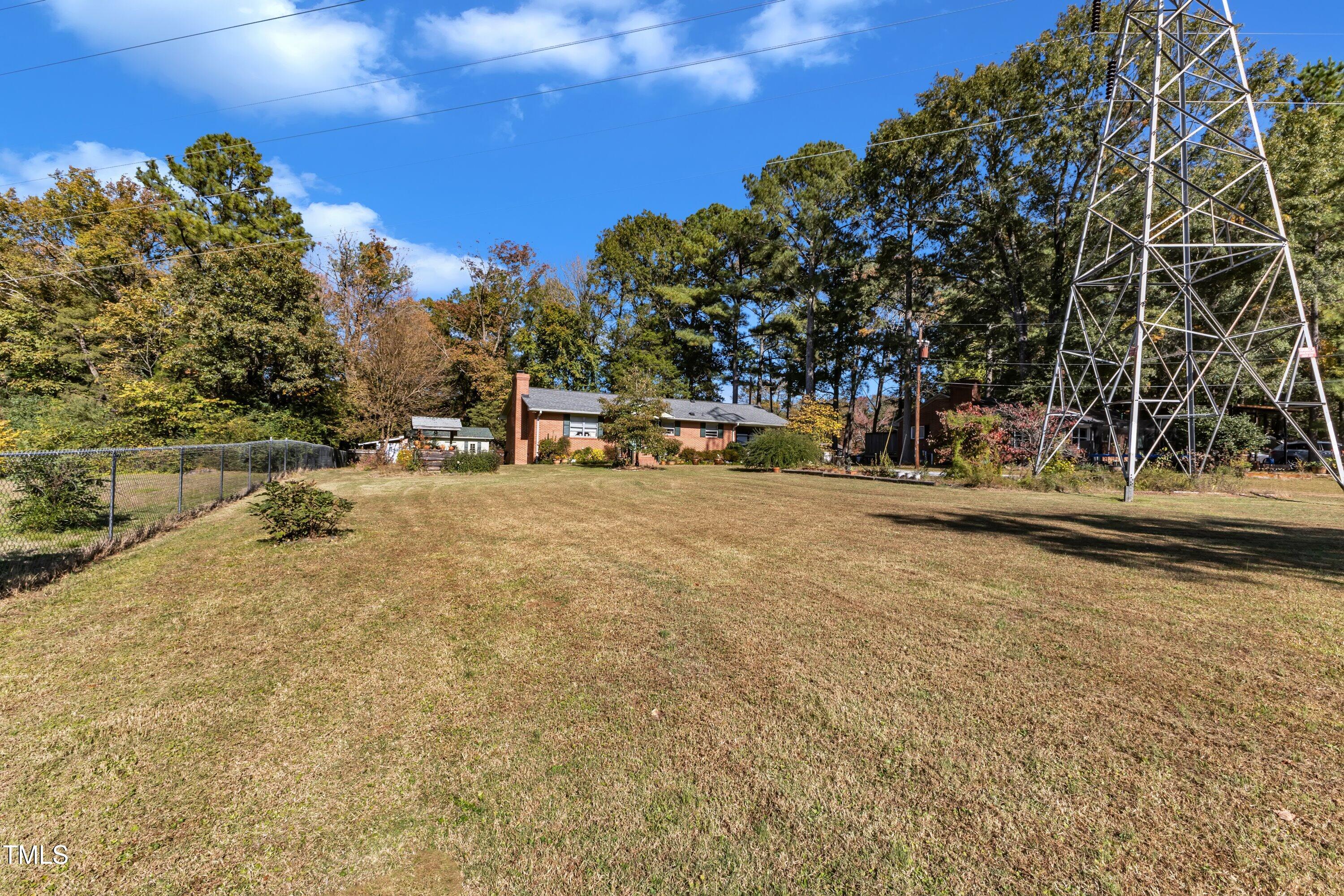 3722 Kenmore Road Durham, NC 27705 - Photo 35 of 36 Please note there is a utility easement in front yard with Duke Power for the line tower.