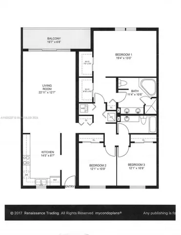 a picture of a floor plan