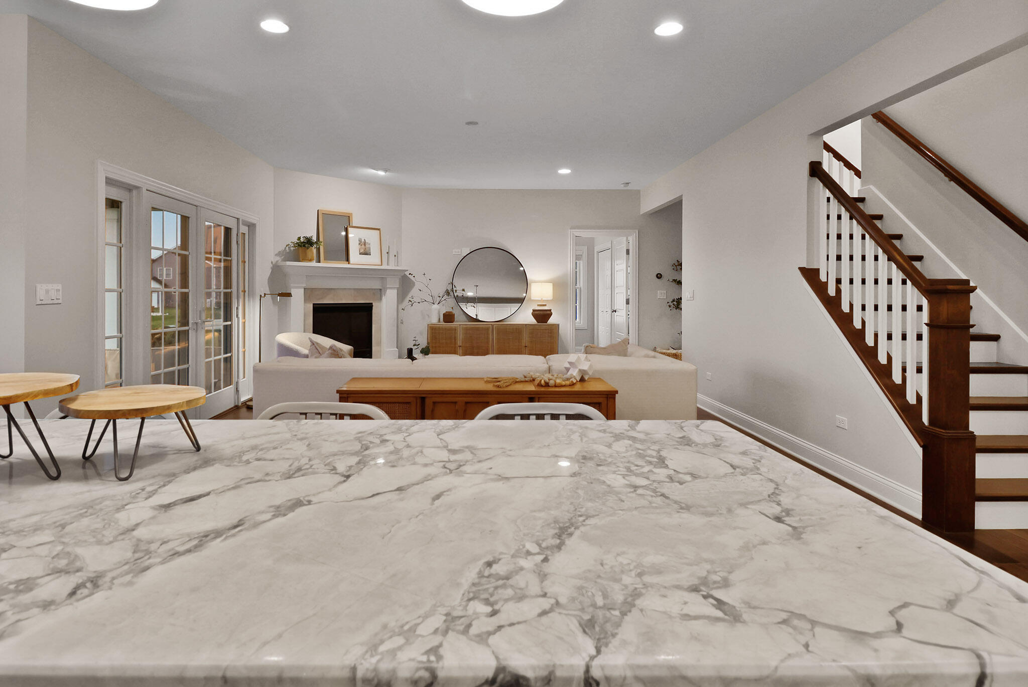 10230 Barbara Lane Munster, IN 46321 - Photo 13 of 47 a view of a livingroom with furniture and staircase