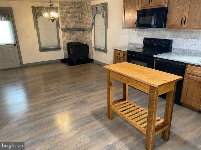 1258 Ridge Road Port Royal, PA 17082 - Photo 14 of 31 Kitchen island & Pellet Stove