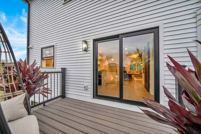 a view of a house with a roof deck