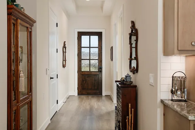 a view of a storage and utility room