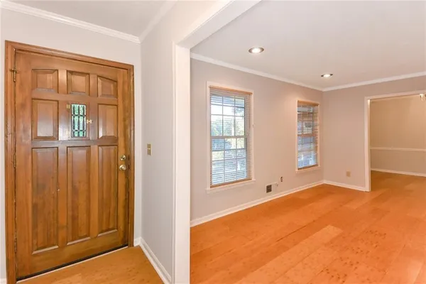 a view of an empty room with window