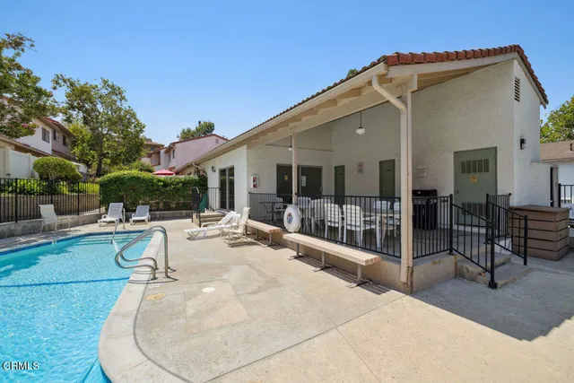 a view of a house with patio
