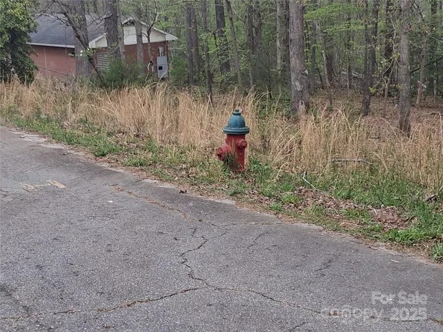 a road view of a house