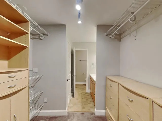 a view of walk in closet