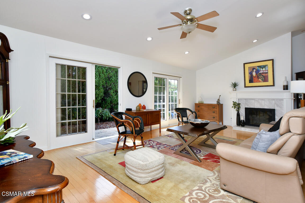 5342 Lewis Road Agoura Hills, CA 91301 - Photo 6 of 80 Living room with fireplace