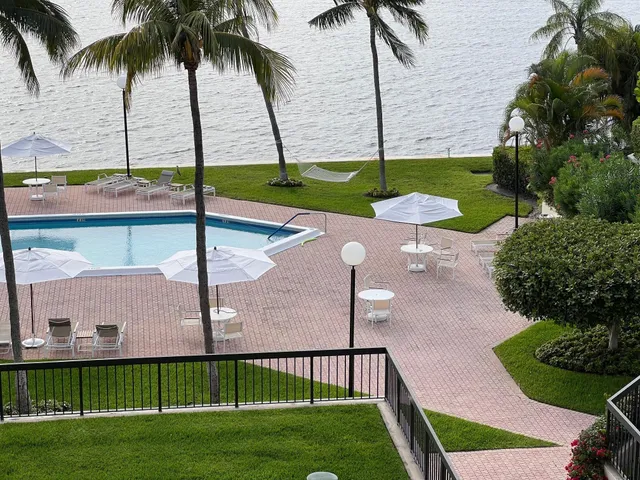 a view of a garden with a yard