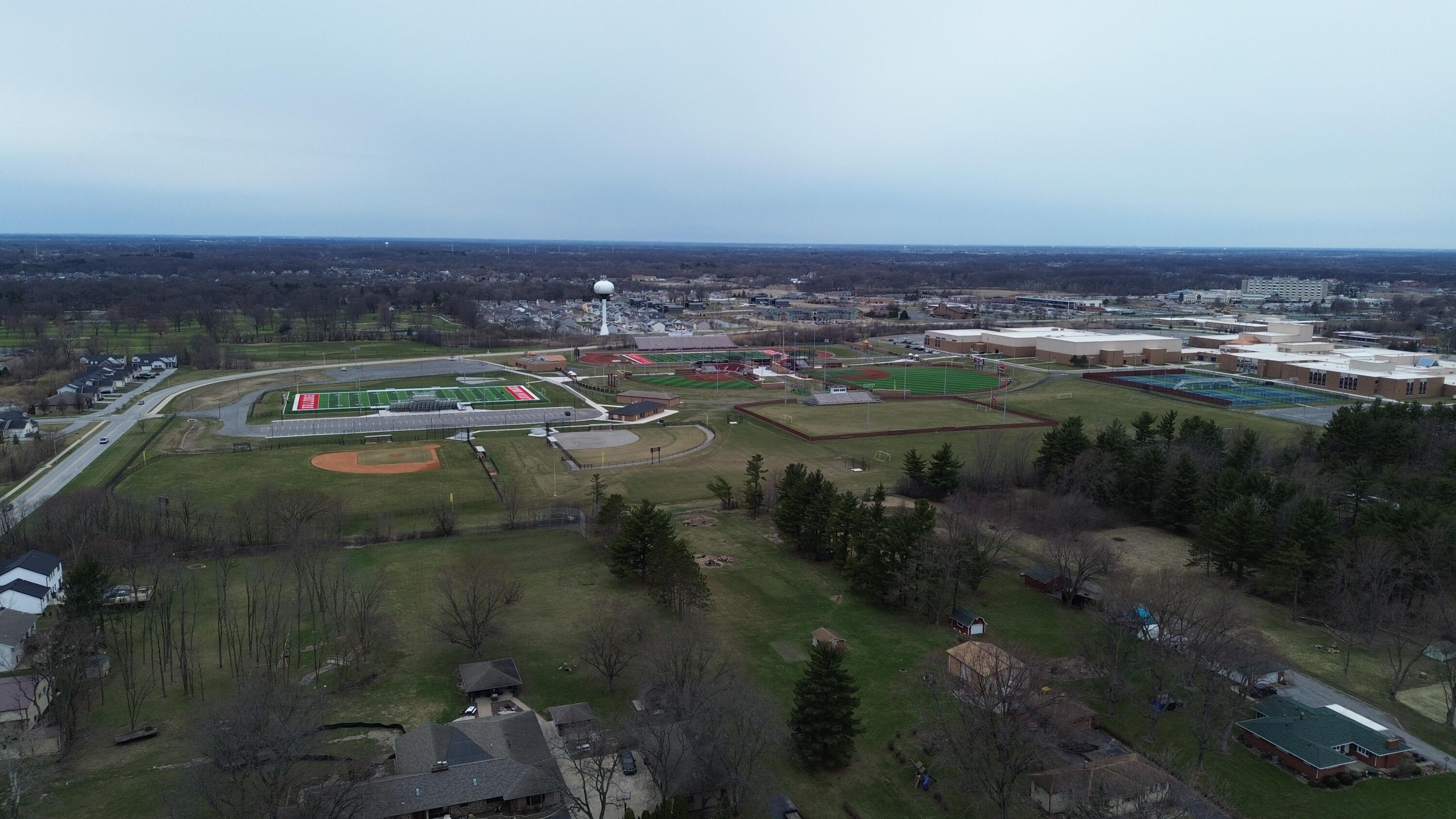 12813 Grant Street Crown Point, IN 46307 - Photo 3 of 3 an aerial view of lake