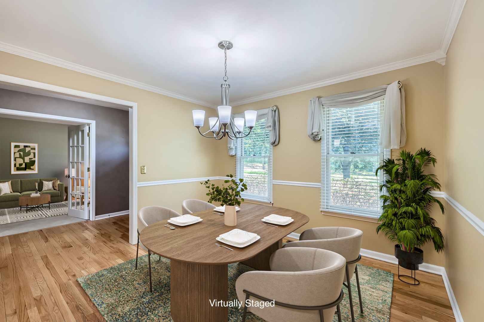 201 South Wulff Street Cary, IL 60013 - Photo 3 of 31 a view of a dining room with furniture window and wooden floor