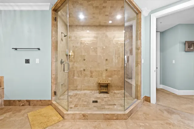 a view of city from a balcony