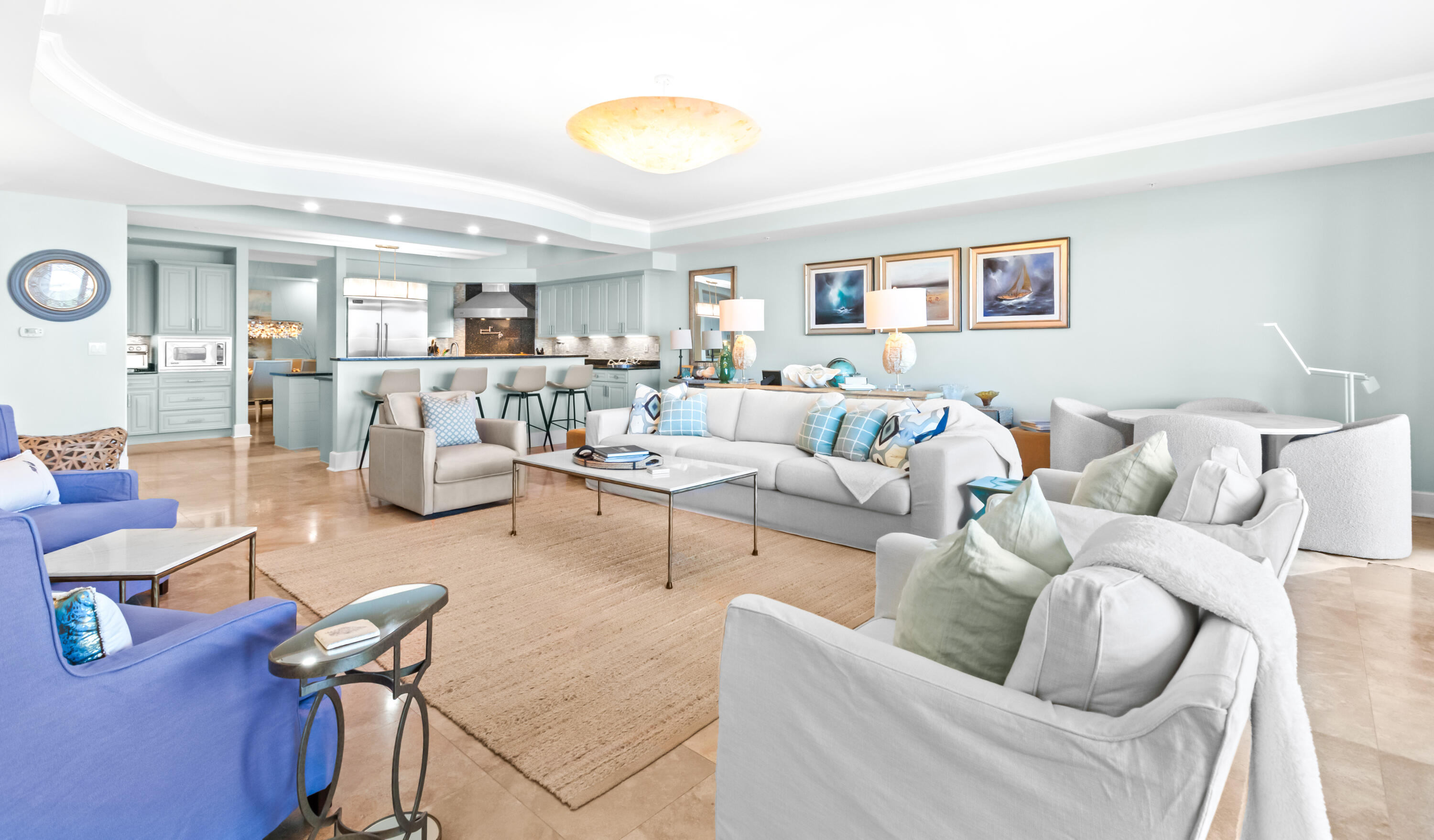 1363 West County Highway 30A, Unit 2120 Santa Rosa Beach, FL 32459 - Photo 9 of 107 a living room with furniture and wooden floor