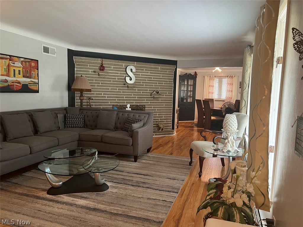 759 Truesdale Road Youngstown, OH 44511 - Photo 5 of 37 Living room with hardwood / wood-style floors