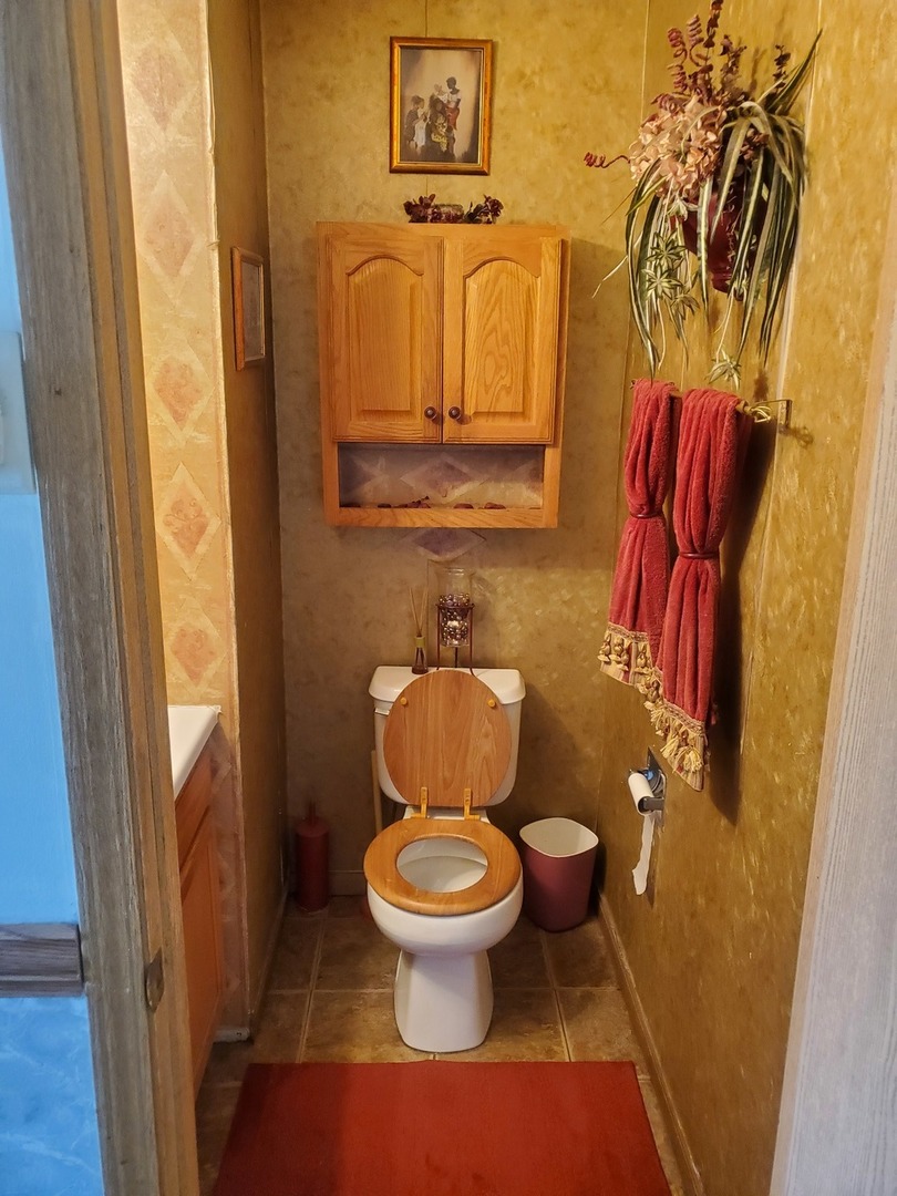 528 Alcott Lane Bolingbrook, IL 60440 - Photo 11 of 15 a bathroom with a toilet and a mirror