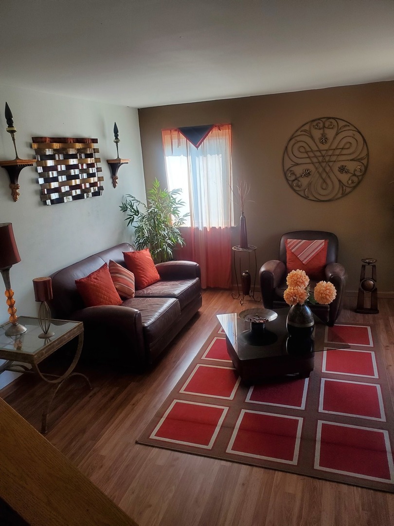 528 Alcott Lane Bolingbrook, IL 60440 - Photo 4 of 15 a living room with furniture a rug and wall paintings