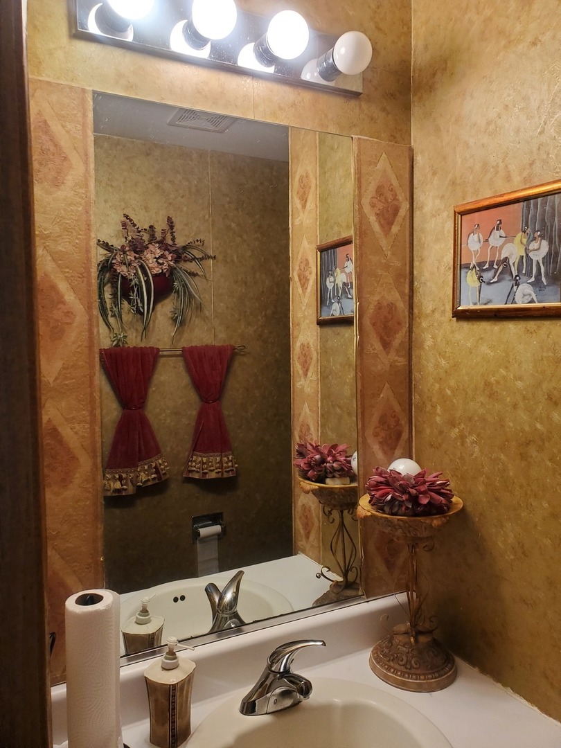 528 Alcott Lane Bolingbrook, IL 60440 - Photo 10 of 15 a bathroom with a sink mirror and vanity