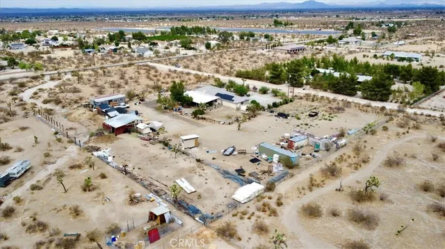 an aerial view of a beach