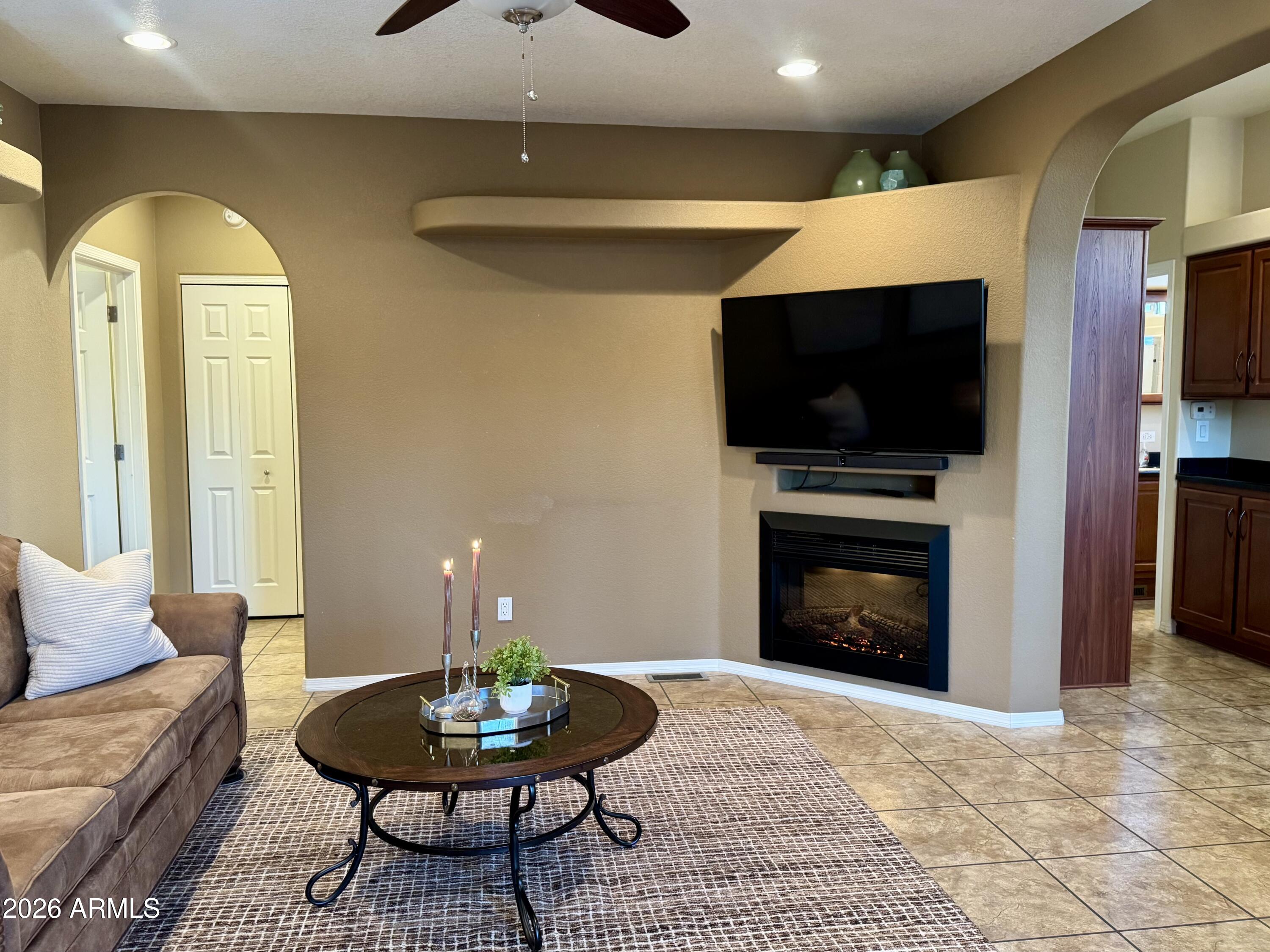 128 Aztec, Unit 214 Mesa, AZ 85205 - Photo 7 of 33 Living room tv