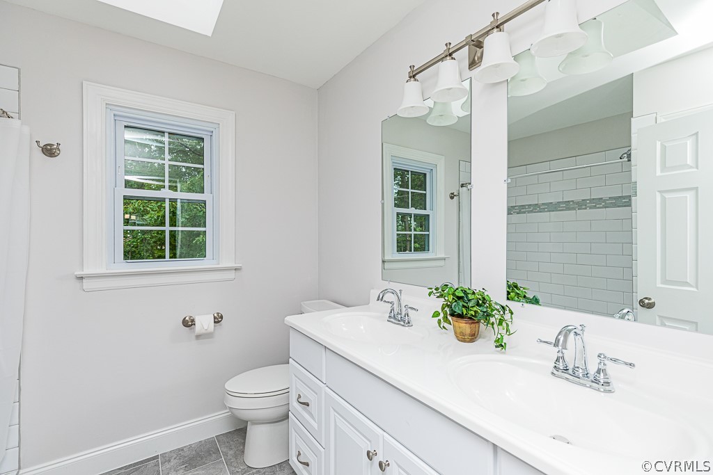 14209 Long Hill Road Midlothian, VA 23112 - Photo 30 of 50 a bathroom with a sink a toilet and a window