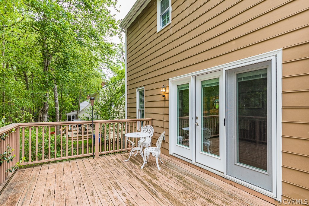 14209 Long Hill Road Midlothian, VA 23112 - Photo 43 of 50 a deck view with a seating space
