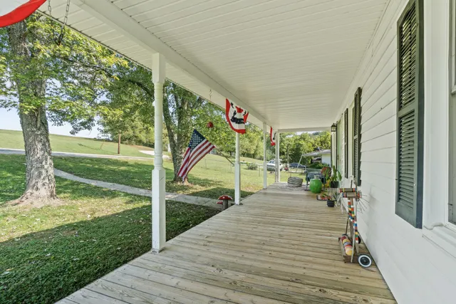 a house view with a garden space