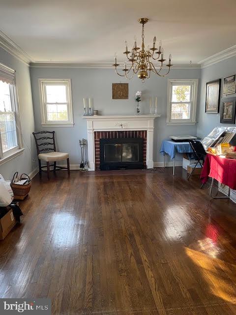 6211 Madawaska Road Bethesda, MD 20816 - Photo 9 of 24 a living room with furniture and a fireplace