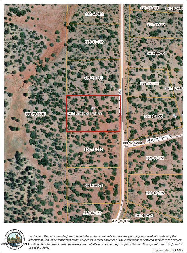 54540 Bearclaw Road Seligman, AZ 86337 - Photo 1 of 1 Ariel Photo