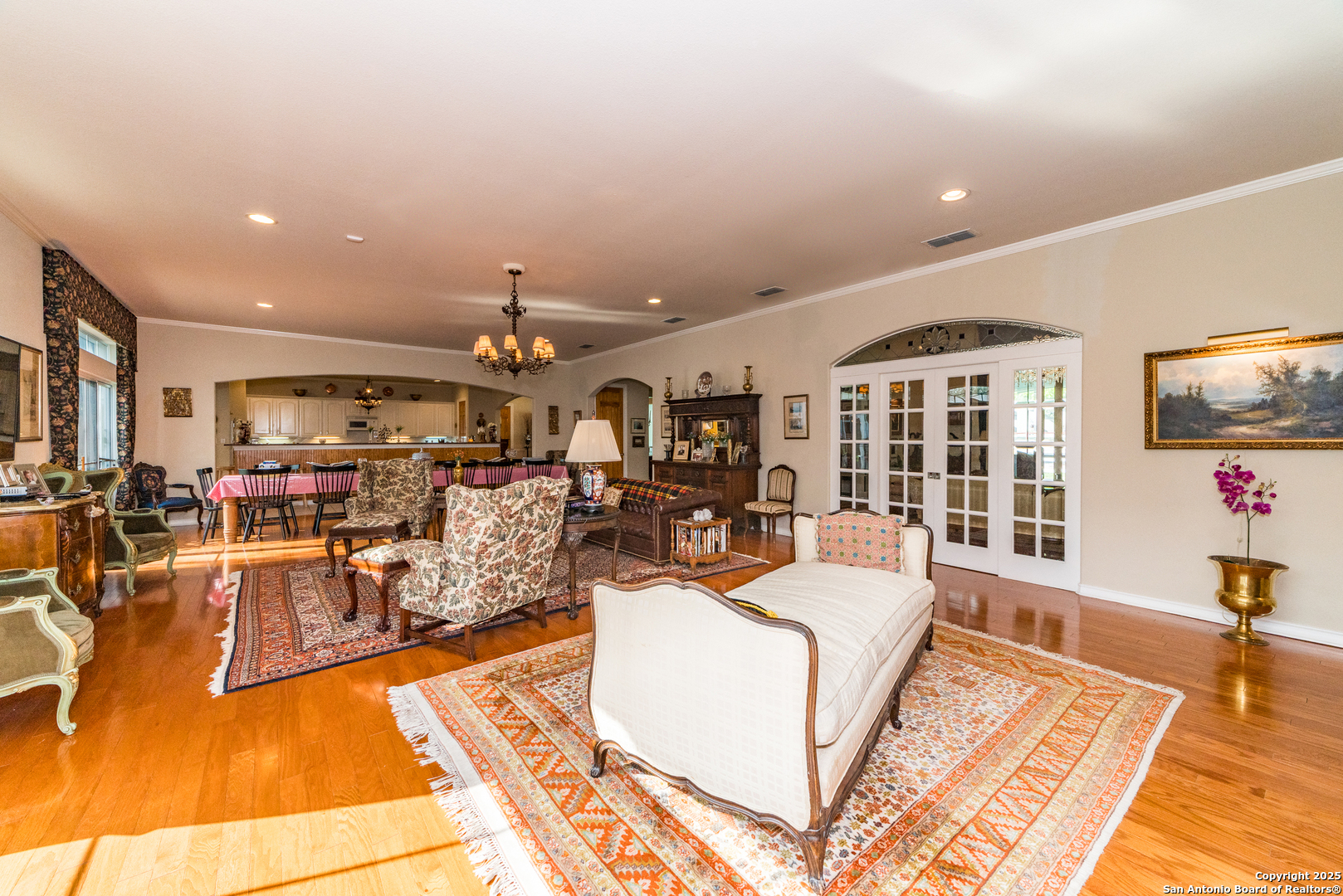 7226 North Vandiver Road San Antonio, TX 78209 - Photo 22 of 59 a living room with furniture and a flat screen tv
