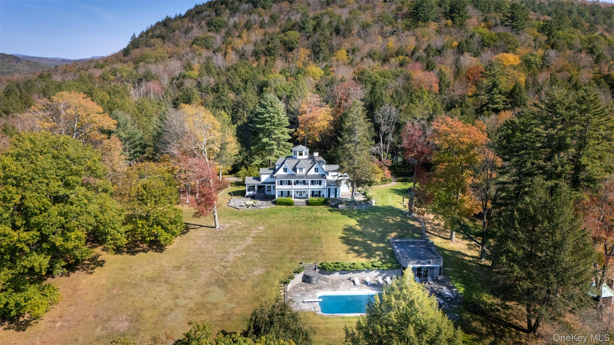 390 Erpf Road Arkville, NY 12406 - Photo 48 of 50 View from above of property with a mountainous background and a forest